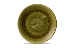 Plume Olive Coupe Plate